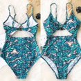 thumbnail image 1 of Maillot de Bain une-Pièce pour Femmes Tenue de Plage Maillot Rehausseur Monokini Bikini Bain, 1 of 4