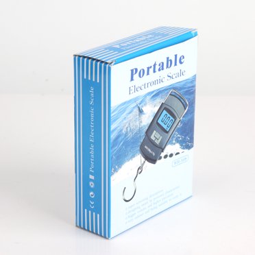WEIHENG Balance Suspendue Numérique LCD 50 kg pour Bagages, Mini Balance Électronique de Poche avec Hameçon de Pêche, Balance Suspendue, Balance Électronique