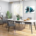thumbnail image 2 of HOMCOM Dining Chairs Set of 4, PU Leather Kitchen Chairs with Steel Legs, 2 of 10