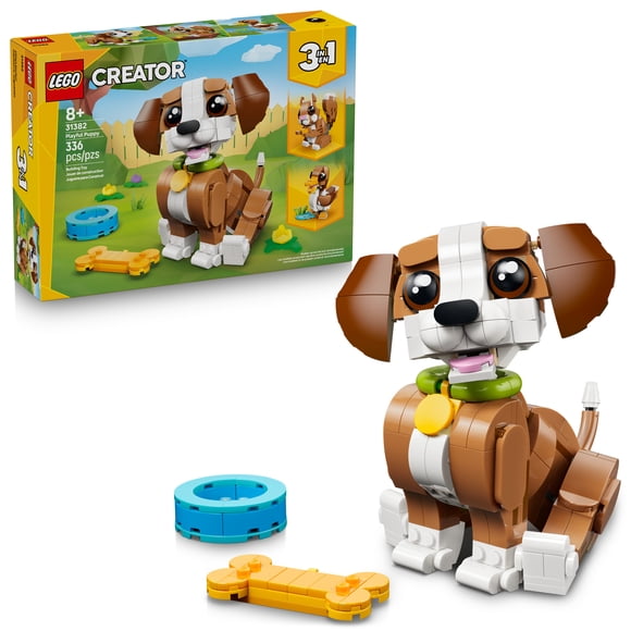 LEGO Creator 3 en 1 Les Animaux Mignons : Le Chiot Joueur 31382