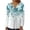 Green, variant on DPTALR Women Summer Sexy Fold Printed Regular Women Long Sleeves V Neck Button