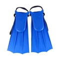 thumbnail image 1 of Kid's Adjustable Flippers Swimming Diving Learning Tools BlueMedium, 1 of 7