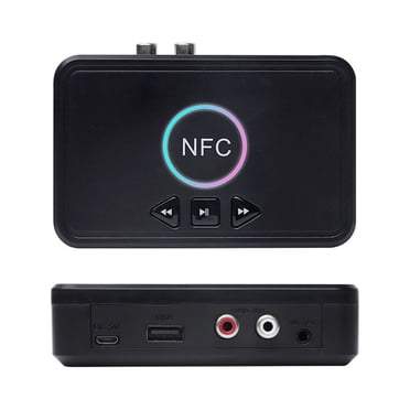 NFC Bluetooth 5.0 Receiver Wireless Audio Receiver Adapter with Microphone