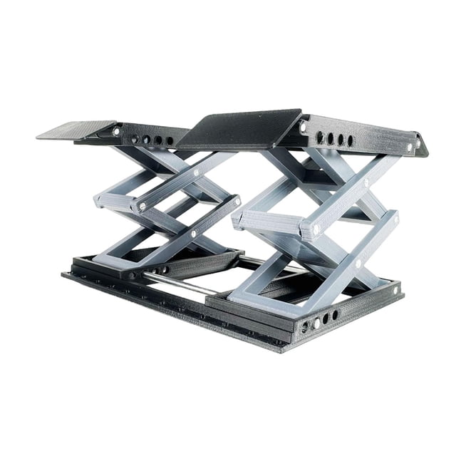 HILABEE Plateforme de Levage Miniature RC, Support de Travail de Voiture RC Portable, Robuste et Léger, Noir