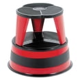 thumbnail image 1 of Cramer Industries 100143 Kik-Step Steel Step Stool - Red, 350 lb Duty Rating, Spring-mounted Casters, 1 of 4