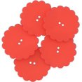 thumbnail image 1 of Mibo 5 Pcs Résine de Nylon - Forme Marguerite - Bouton Festif des Fêtes - 64L(40mm) - 2 Trous - Rouge, 1 of 4
