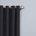 thumbnail image 3 of Mainstays Faux Suede 63" Drapery Grommet Window Curtains Panel, Black, 3 of 6