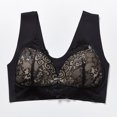thumbnail image 4 of Timegard Front Closure Bras for Women Wide Strap Wireless Flower Lace Full Support Back Smoothing Bras, 4 of 5