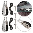 thumbnail image 4 of Ruiboury Marine Kayak Anchor Trolley Kit 2 with Screws Hardware Nylon Pulley Blocks, 4 of 6