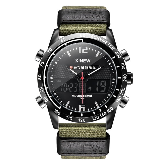 EGNMCR Men's Quartz Watch Men Fashion Sports Watch Quartz Digital LED Casual Watches men watch