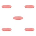 thumbnail image 2 of mmirethe Easy To Clean And Soft Bath Mat For Bathroom Floors Stylish Polyester Bathroom Carpet Bathroom Rugs watermelon red 5Set, 2 of 6
