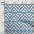 thumbnail image 1 of oneOone Organic Cotton Poplin Twill Fabric Chevron Ikat Printed Craft Fabric BTY 42 Inch Wide, 1 of 4