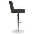 thumbnail image 5 of Ravello Contemporary Adjustable Height Barstool with Accent Nail Trim in Black Fabric, 5 of 5