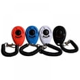 thumbnail image 2 of Dog Training Clicker with Wrist Strap - Pet Training Clicker Set  Pet Ellipse Clicker Training Tool for Dogs  Four Colors, 2 of 9