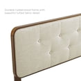 thumbnail image 3 of Modway Bridgette Twin Wood Platform Bed with Splayed Legs in Walnut/Beige, 3 of 13