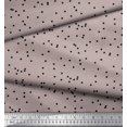 thumbnail image 2 of Soimoi Black Poly Georgette Fabric Polka Dots Decor Fabric Printed Yard 52 Inch Wide, 2 of 3