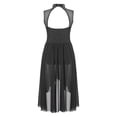 thumbnail image 4 of RUNQHUI Robe de Danse Lyrique Ballet Strass pour Filles Patinage Artistique Sans Manches Justaucorps Jazz Latin Danse Moderne Noir 12, 4 of 7