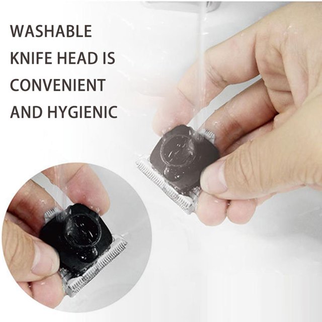 mmirethe Tondeuse à Cheveux Électrique Sans Fil Rechargeable Kit de Coupe de Cheveux Argent