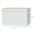 thumbnail image 4 of 3 Sprouts Recycled Fabric Folding Chest Organizer - Collapsible Storage Basket Container with Lid & Handles, 4 of 6