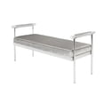 thumbnail image 1 of Heavenly Collection Grey Velvet Bench, 1 of 4