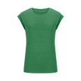 thumbnail image 3 of AherBiu Hauts d'Été pour Femmes à Manches Cap, Haut Basique, T-Shirts, Chemises, Confortable, Couleur Unie, Blouse à Col Rond, 3 of 6