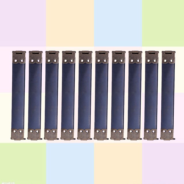 WRISTBIQUE 100Pcs DIY Handbag Accessories Dark Blue Metal Flex Frames with Spring Clips