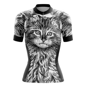 Cat Chandail de Cyclisme pour Femmes - 3TG