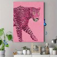 thumbnail image 4 of Pink Leopard Modern Canvas Wall Art 15.75x11.81 Inches, 4 of 8
