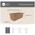 thumbnail image 2 of The HC Companies 24-Inch Venetian Window Planter Box with Drain Plug, Warm Gray, 2 of 8