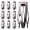 D, variant on 10Pcs Double Grip Hair Clips Women Metal Snap Hair Barrettes Retro Small Hair Pins Headdress Hair Accessories