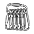 thumbnail image 2 of Agiferg Outdoor Carabiner Aluminum Alloy D-type Quick-hanging Buckle With Lock Key Tool, 2 of 7