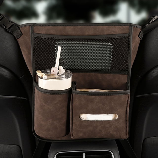 Birdeem Storage Bag Organizer, Car Organizers and Storage, Car Organizer Bag Between Front Seats,Car Mesh Organizer, for Purse Handbag Tissue,Easy To Install, Car Organizer Front Seat