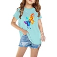 thumbnail image 4 of Shorts pour Filles, Cadeaux pour Tout-Petites Filles, T-Shirt en Coton pour Tout-Petits Garçons Filles Mignon à Col Rond Imprimé Tee à Manches Courtes Haut, Robe à Manches Courtes, Cadeaux pour Tout-Petites Filles, 4 of 5