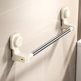 thumbnail image 1 of Suction Cup Towel Rack | Strong Adhesive Wall Mounted Bathroom Shelf | No Drill Installation | Durable Waterproof Material | Versatile Storage for Towels and Accessories | Modern Space, 1 of 3