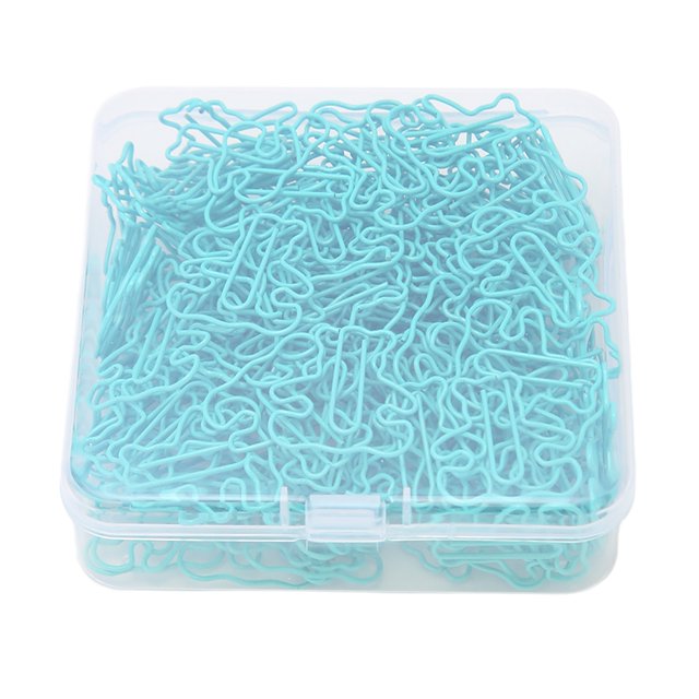 Clip de Papier Petit Ours, Clips de Note de Fichier Multifonction Léger 160pcs Bleu pour la Classification des Fichiers