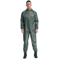 thumbnail image 1 of Sxiwei Mens One Piece Work Coveralls Jumpsuits Long Sleeves Front Zipper Mechanics Body Suits Gray A L, 1 of 6