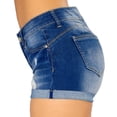 thumbnail image 4 of Teissuly Shorts d'Été Rabais Mode Femmes Poche Jeans Unis Pantalons Femme Trou Bas Shorts Décontractés, 4 of 9