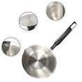thumbnail image 2 of 1pcs 150/300ml Small Stainless Steel Milk Pot Frying Pan Oil Splashing Pot Thick Kitchen Tools For Boiling Sauce Pan, 2 of 10