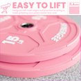 thumbnail image 4 of Synergee Bumper Plates – Durable Olympic Weight Plates, Low-Bounce Rubber for Strength Training, Powerlifting, and Functional Workouts., 4 of 6