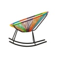 thumbnail image 3 of Acapulco Rocker Chair – Stylish Indoor -Outdoor Rocking Chair with a Comfortable Grey Woven Seat and Sleek Black Frame, Perfect for Relaxing in Your Garden, Patio, or Balcony, 3 of 3