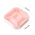 thumbnail image 3 of EGNMCR Travel Vitamin Organizer 5 Compartments Portable Vitamin Organizer Small And Unique Shape Easy To Carry Large Space Capacity Suitable For Outdoor Travel Vitamin Organizer, 3 of 6