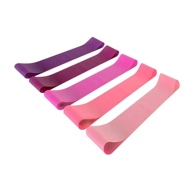 S SERENABLE 5Pcs Resistance Bands for Working Out Lightweight Elastic Loop Exercise Band Pink