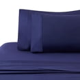 thumbnail image 3 of Marina Decoration 600 Thread Count Ultra Soft Deep Pocket Hotel Standard Solid Bedding Long Staple Percale Cotton All Season Sheet Set with Pillowcase, 3 of 7