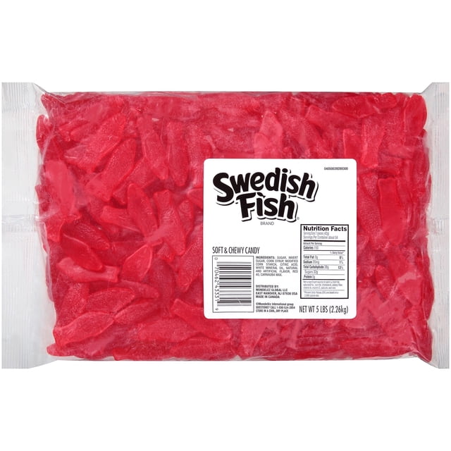 SWEDISH FISH mini Soft & Chewy Candy, 5 lb Bag