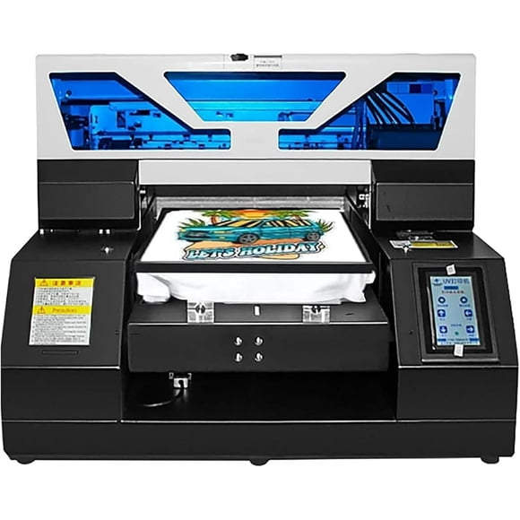 SIHAO A3 L1800 UV Printer, High Precision 2880x1440dpi UV DTG Printer Machine for T-Shirt Bottles Phone Case Crystal Acrylic Leather Metal Glass