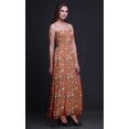 thumbnail image 4 of Bimba Robe à Bretelles Smockée en Georgette pour Femmes à Imprimé d'Oiseaux Blossom & Paradise Whydah - XX-Grand, 4 of 7