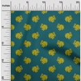 thumbnail image 1 of oneOone Silk Tabby Fabric Rabbit Block Printed Fabric 1 Yard 42 Inch Wide, 1 of 4