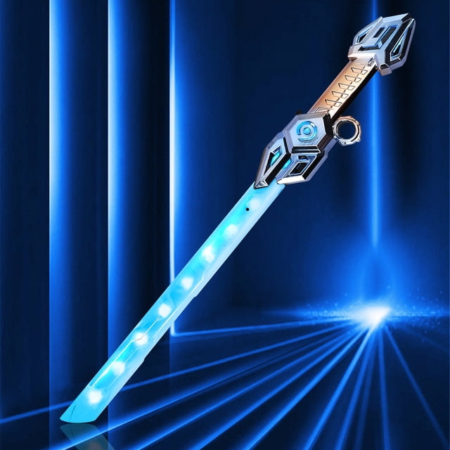 Double-edged Sword Sword Double-headed Two-in-one Cool Telescopic Luminous Sword Boy Toy Light Knife