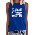 thumbnail image 2 of SDNall Womens Fashion Printed Round-Neck Loose Sleeveless T-shirt Pullover Tops, 2 of 9
