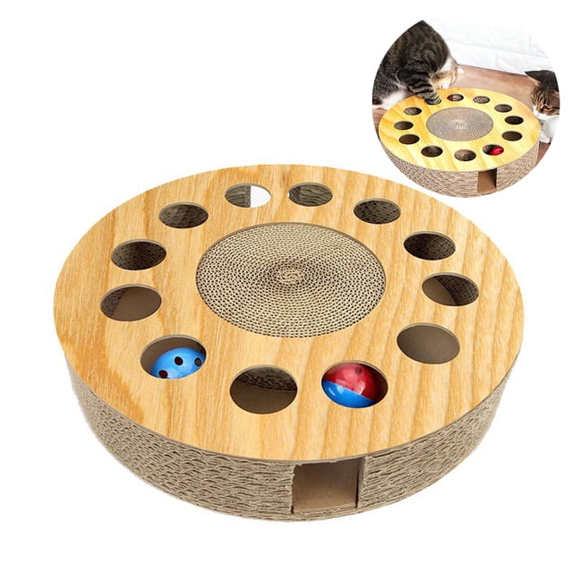 Cat Scratch Post Corrugated Paper Interactive Cat Scratch Toy Cat Scratching Pad
